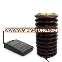 Long Range FM technology Wireless restaurant coaster paging queue management system for Restaurant Clinic Church Cafe Shop